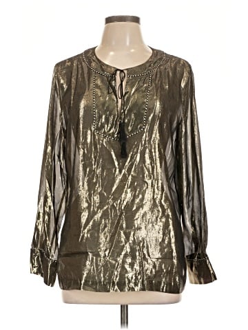 J.Crew Long Sleeve Silk Top (view 1)