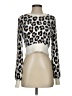 Sunday Best 100% Nylon Animal Print White Pullover Sweater Size XS - photo 1