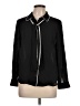 DKNY 100% Polyester Black Long Sleeve Blouse Size L (petite) - photo 1
