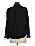 DKNY 100% Polyester Black Long Sleeve Blouse Size L (petite) - photo 2