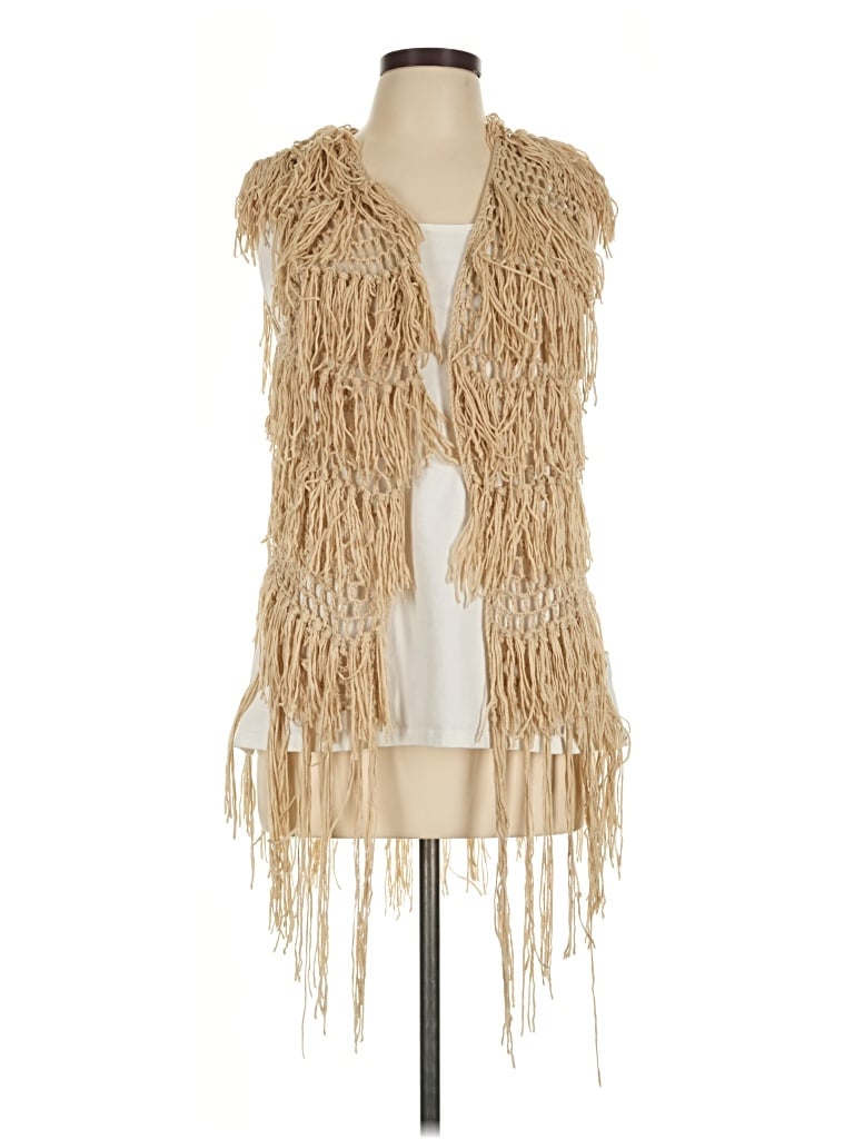 Pre-owned Umgee Cardigan Sweater In Tan