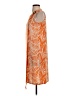 JM Collection Print Orange Casual Dress Size S (petite) - photo 5