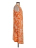 JM Collection Print Orange Casual Dress Size S (petite) - photo 4