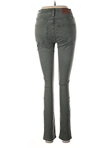 Madewell 9" Mid-Rise Skinny Jeans: Garment-Dyed Button-Front Edition (view 2)