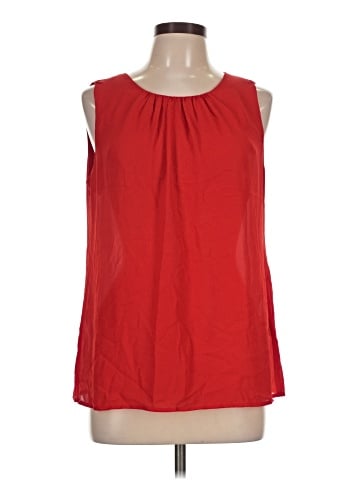 Rose + Olive Sleeveless Blouse (view 1)