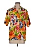 Jordan 100% Polyester Tropical Orange Short Sleeve Blouse Size M - photo 1