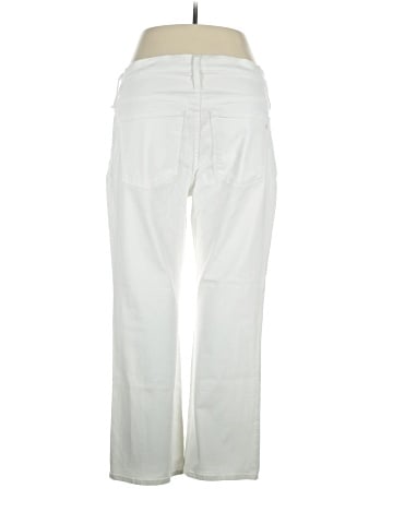 Madewell Kick Out Crop Jeans in Pure White (view 2)