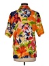 Jordan 100% Polyester Tropical Orange Short Sleeve Blouse Size M - photo 2