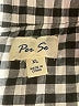 Per Se Checkered-gingham Black Short Sleeve Blouse Size XL - photo 7
