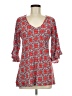 Escapada 100% Rayon Red 3/4 Sleeve Top Size M - photo 1