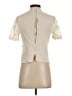 Hinge 100% Viscose Ivory Short Sleeve Blouse Size S - photo 2