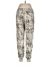 Parker 100% Polyester Animal Print Silver Casual Pants Size 6 - photo 2