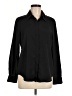 MNG Black Long Sleeve Blouse Size 6 - photo 1