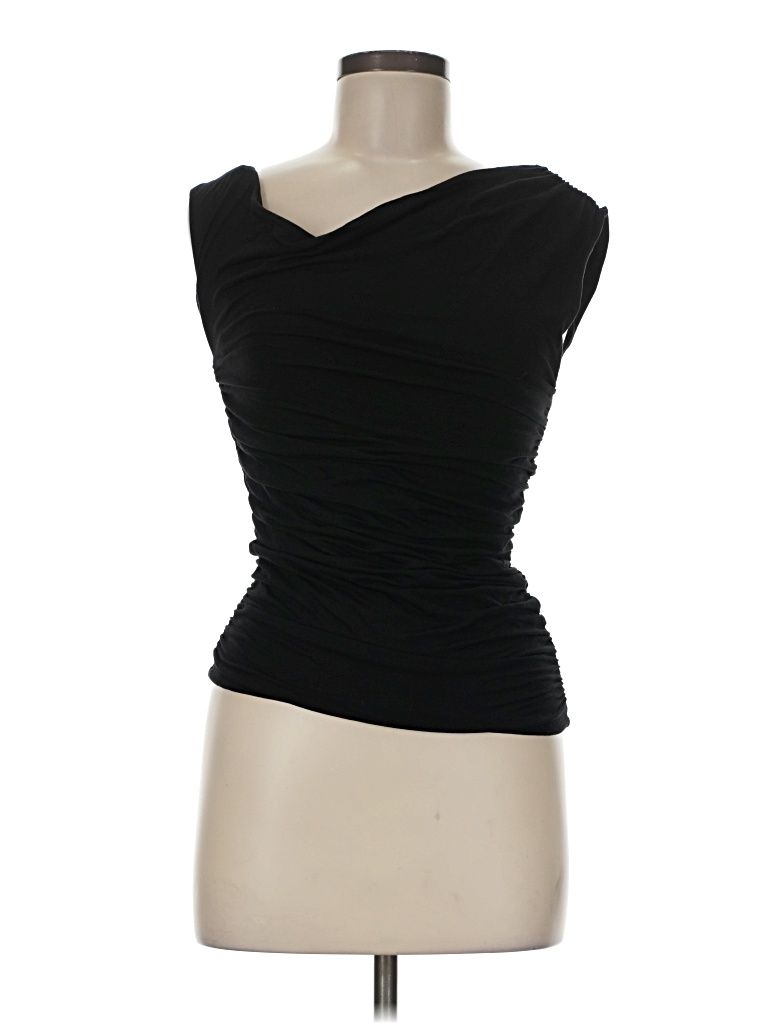 Pre-owned Forever 21 Sleeveless Top Black One Shoulder Neckline Tops