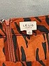 Le Lis 100% Polyester Animal Print Brown Casual Skirt Size L - photo 3
