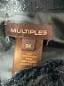 MULTIPLES 100% Polyester Black Faux Fur Vest Size 3X - photo 6