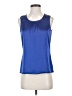 St. John Blue Sleeveless Blouse Size P (petite) - photo 1