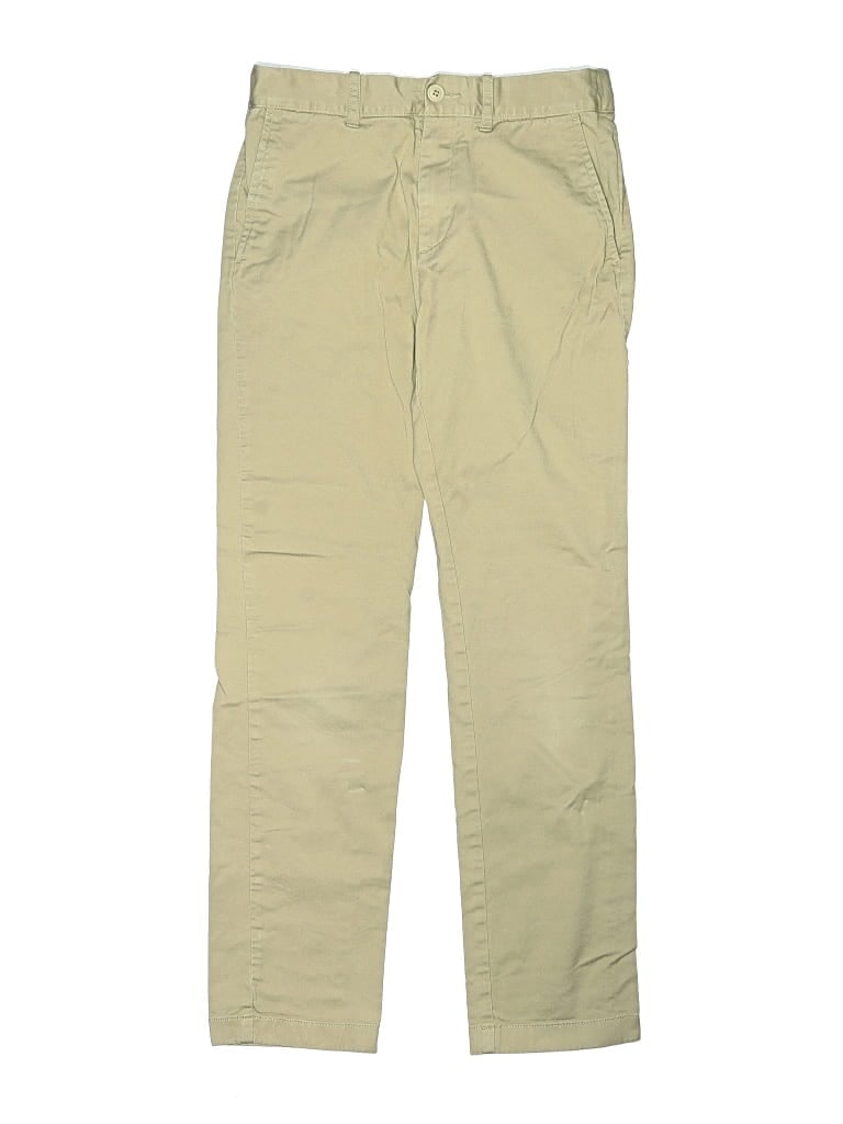 Pre-owned Crewcuts Kids' Khaki Pant In Tan