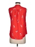Charter Club 100% Polyester Red Sleeveless Blouse Size M (petite) - photo 2