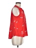 Charter Club 100% Polyester Red Sleeveless Blouse Size M (petite) - photo 4