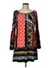 Cezanne Print Red Casual Dress Size L - photo 1