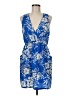 Forever 21 Print Blue Cocktail Dress Size M - photo 1