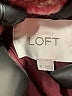 Ann Taylor LOFT 100% Polyester Plaid Burgundy Coat Size XL - photo 6