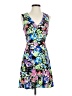 Charles Henry Floral Blue Cocktail Dress Size XS - photo 1