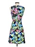 Charles Henry Floral Blue Cocktail Dress Size XS - photo 2
