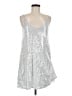 Unbranded Metallic Silver Cocktail Dress Size M - photo 1