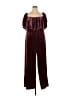 ELOQUII Elements Solid Burgundy Jumpsuit Size 20 - photo 1