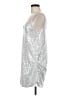 Unbranded Metallic Silver Cocktail Dress Size M - photo 5