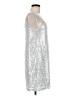 Unbranded Metallic Silver Cocktail Dress Size M - photo 4