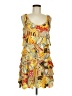 Isle Apparel Print Yellow Cocktail Dress Size M - photo 1