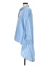Hayden Stripes Blue 3/4 Sleeve Button-Down Shirt Size M - photo 5