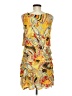 Isle Apparel Print Yellow Cocktail Dress Size M - photo 2