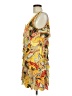 Isle Apparel Print Yellow Cocktail Dress Size M - photo 5