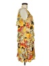 Isle Apparel Print Yellow Cocktail Dress Size M - photo 4