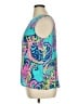 Lilly Pulitzer 100% Silk Teal Sleeveless Silk Top Size XL - photo 5