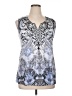 Cato Blue Sleeveless Blouse Size XL - photo 1