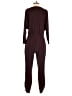 Express Solid Burgundy Jumpsuit Size S - photo 2