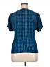 Bloomingdale's 100% Rayon Blue Short Sleeve Top Size 14 - photo 2