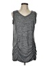 Christopher & Banks Gray Sleeveless T-Shirt Size L - photo 1
