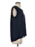 Pleione 100% Polyester Blue Short Sleeve Blouse Size S - photo 4