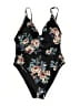 LA Hearts Floral Black One Piece Swimsuit Size S - photo 1