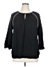 Old Navy Black 3/4 Sleeve Blouse Size 1X - photo 1