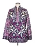 Tory Burch 100% Silk Purple Long Sleeve Silk Top Size 14 - photo 1
