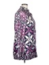 Tory Burch 100% Silk Purple Long Sleeve Silk Top Size 14 - photo 4