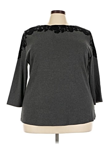 Karen Scott 3/4 Sleeve T-Shirt (view 1)