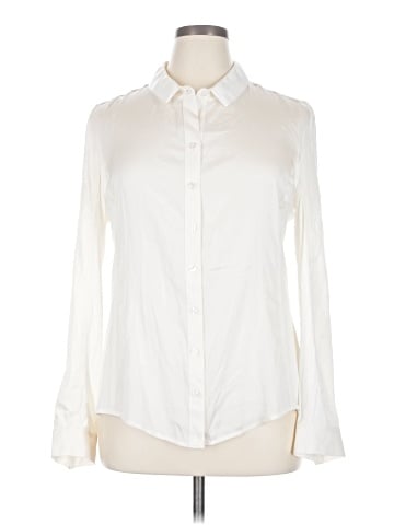 Elie Tahari Long Sleeve Silk Top (view 1)